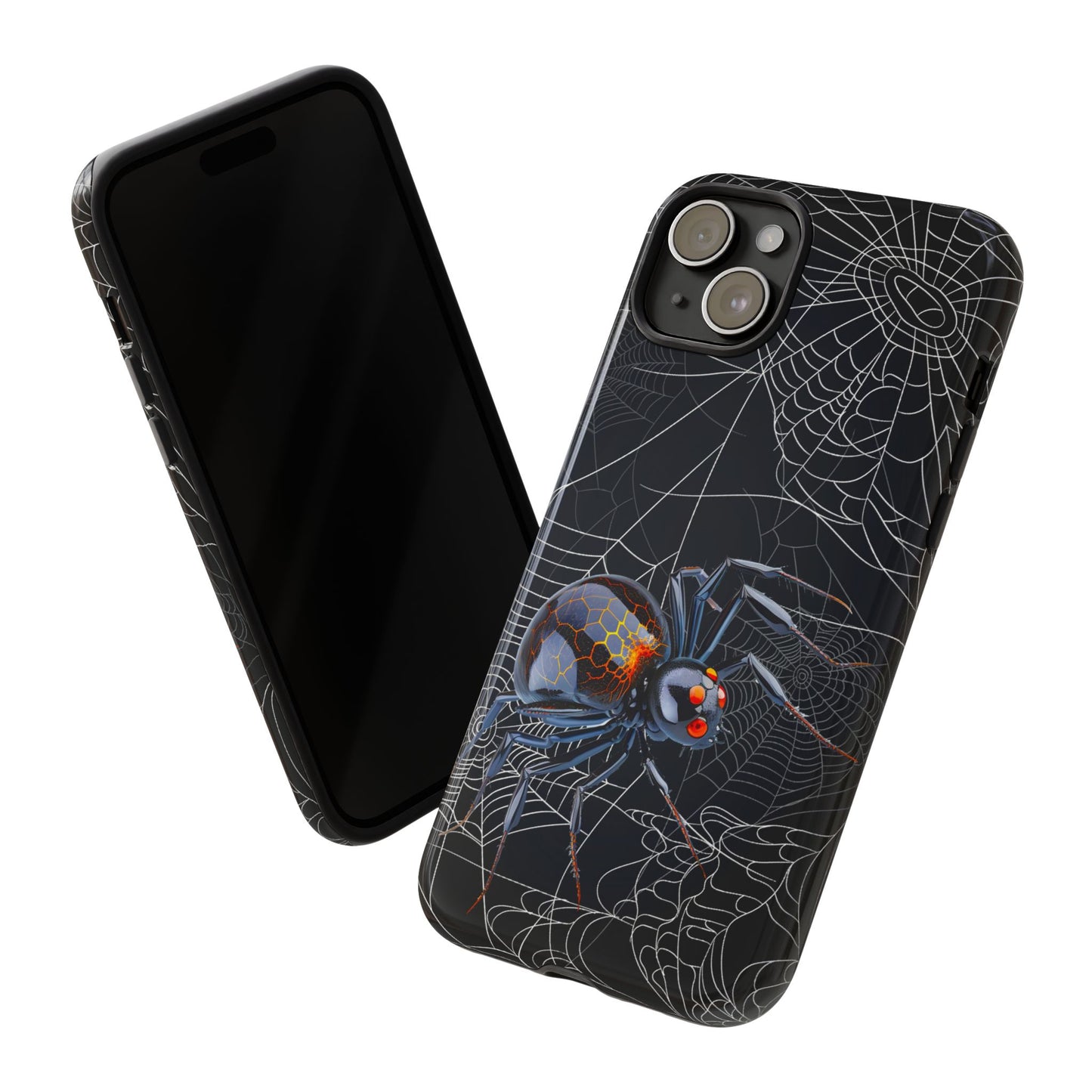 Spider Web Phone Case - Tough Cases for Halloween, Spooky Decor, Gift for Teens, Gothic Style, Unique Customizable Covers