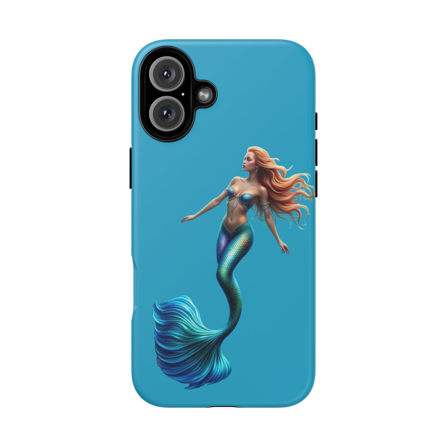 Mermaid Phone Case, Tough Phone Cover, Ocean Lover Gift, Cute Mermaid Accessory, Summer Vibes Case
