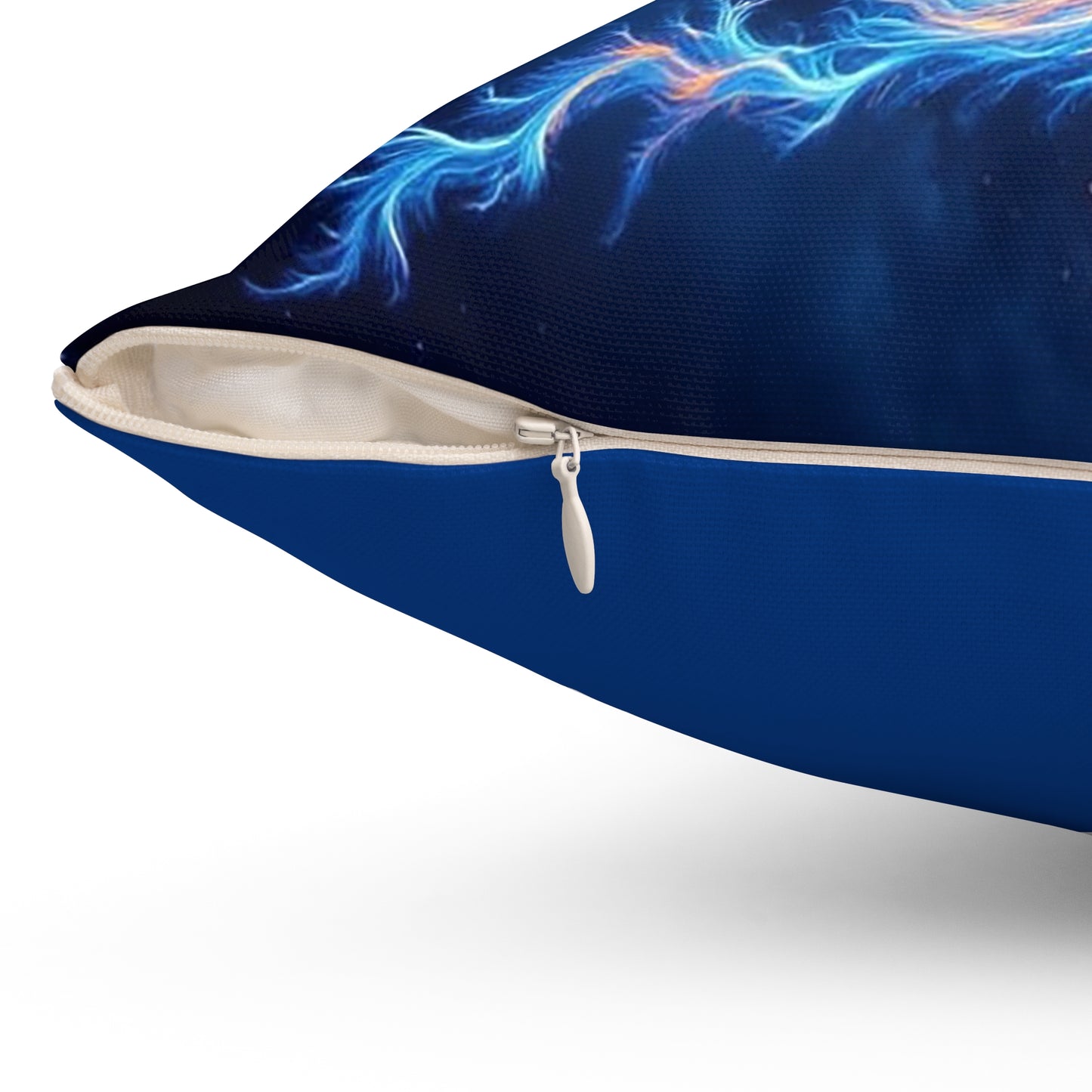 Phoenix Fire Spun Polyester Pillow, Boho Home Decor, Fantasy Gift, Artistic Cushion, Flame Inspired Decorative Pillow