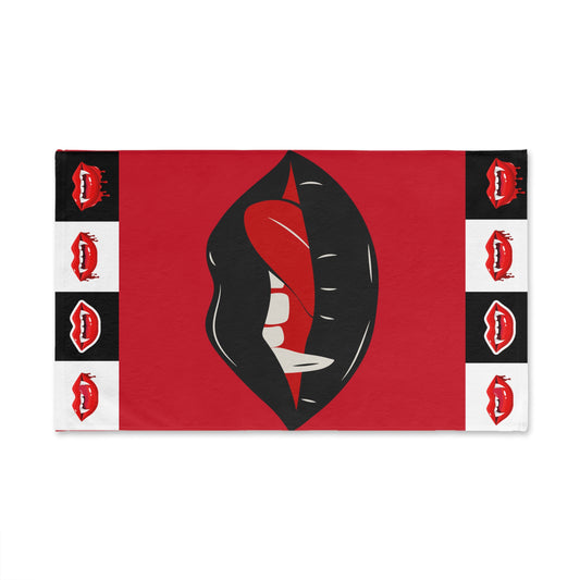 Glamorous Vampire Hand Towel | Gothic Decor, Kitchen Accessory, Unique Gift, Halloween, Makeup Towel