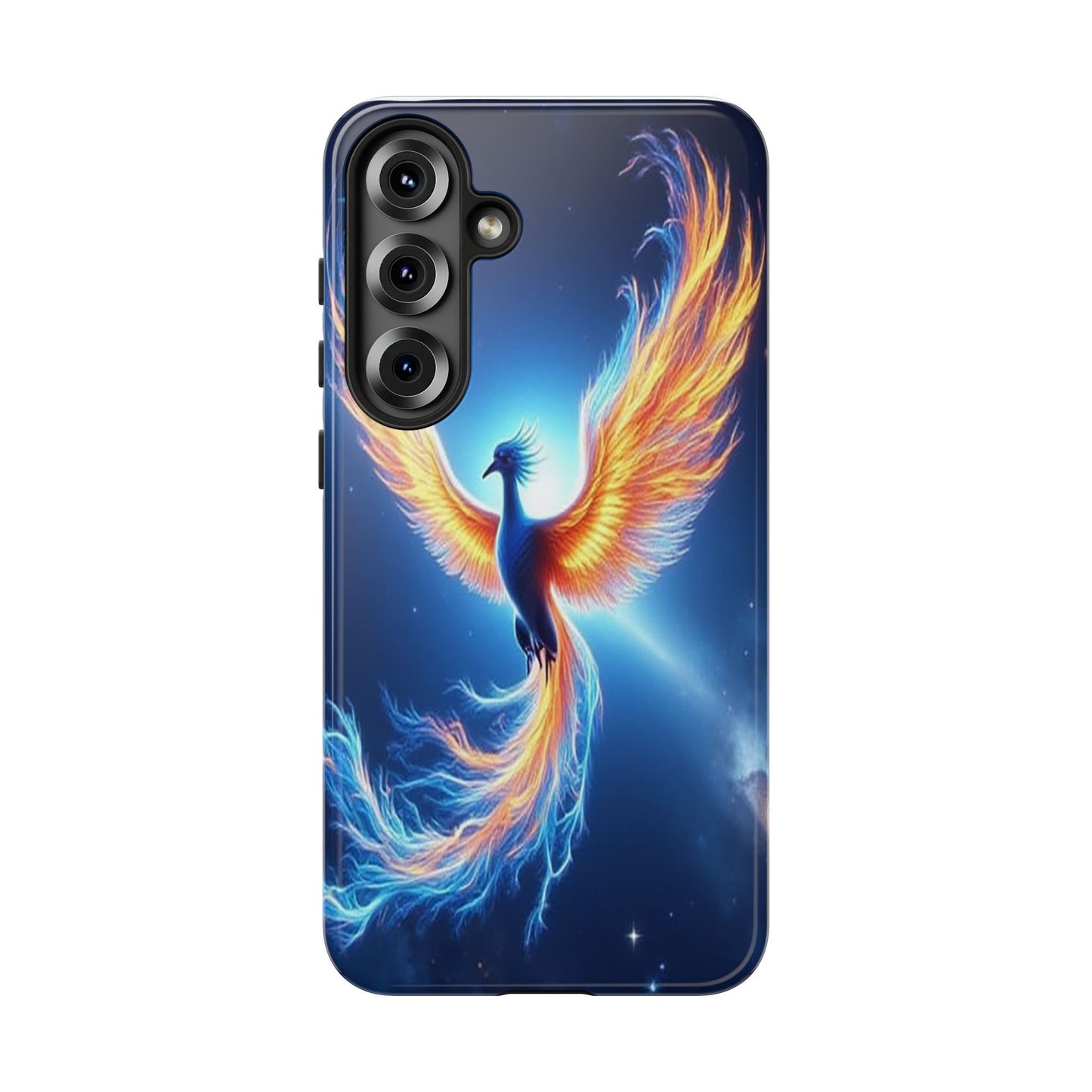 Phoenix Tough Case, Blue Bird Phone Case, Fantasy Designs, Space theme