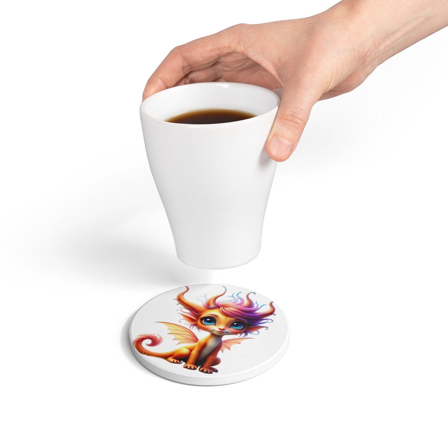 Ceramic Coaster, Baby Dragon Nami, Cool Gifts, Unique Designs