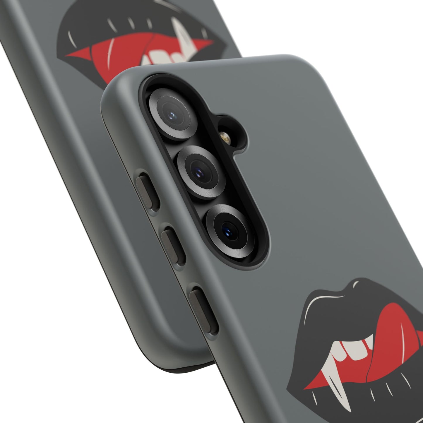 Vampire Lip Phone Case, Edgy Tech Accessories, Halloween Gifts, Goth Aesthetic, Quirky Cell Phone Cover