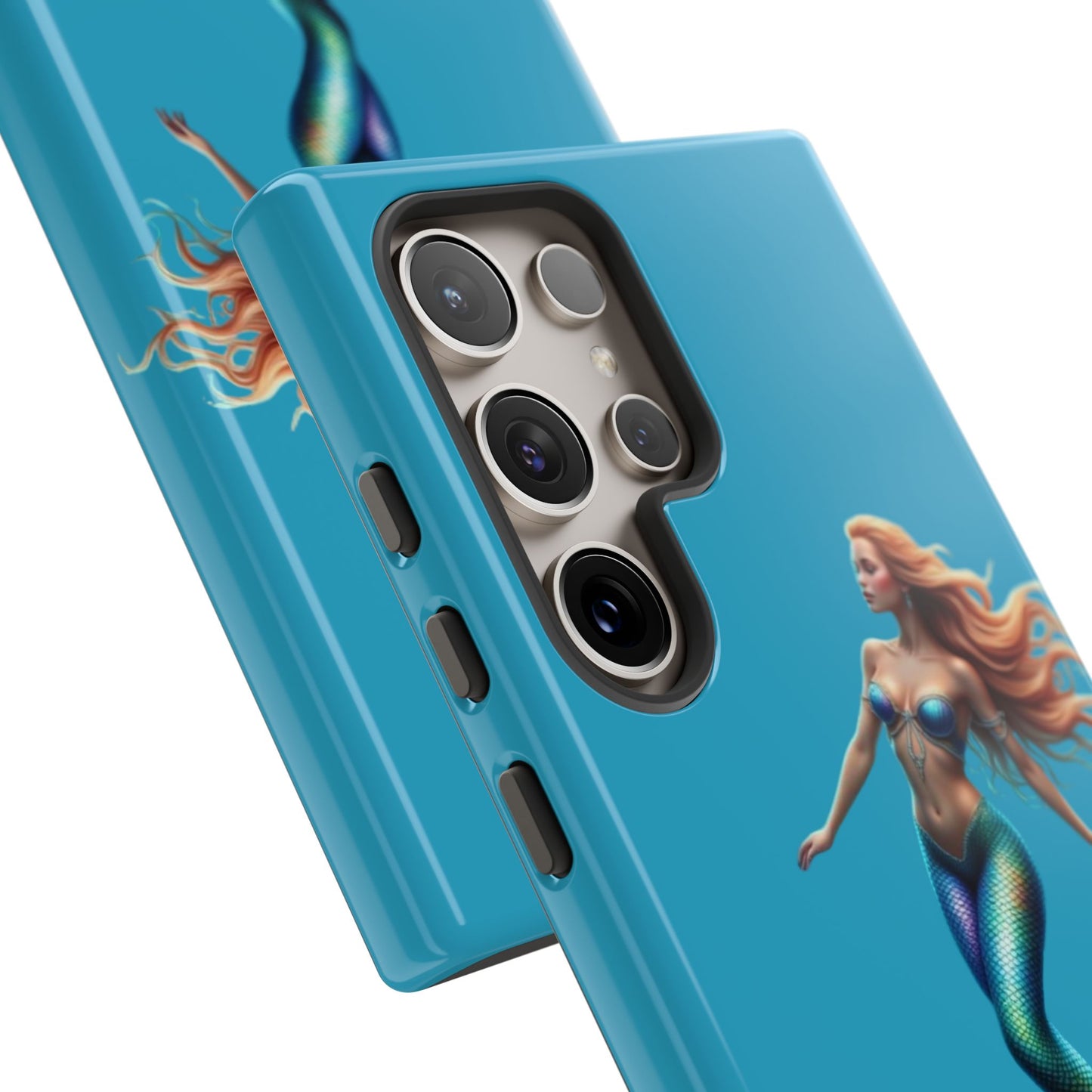 Mermaid Phone Case, Tough Phone Cover, Ocean Lover Gift, Cute Mermaid Accessory, Summer Vibes Case