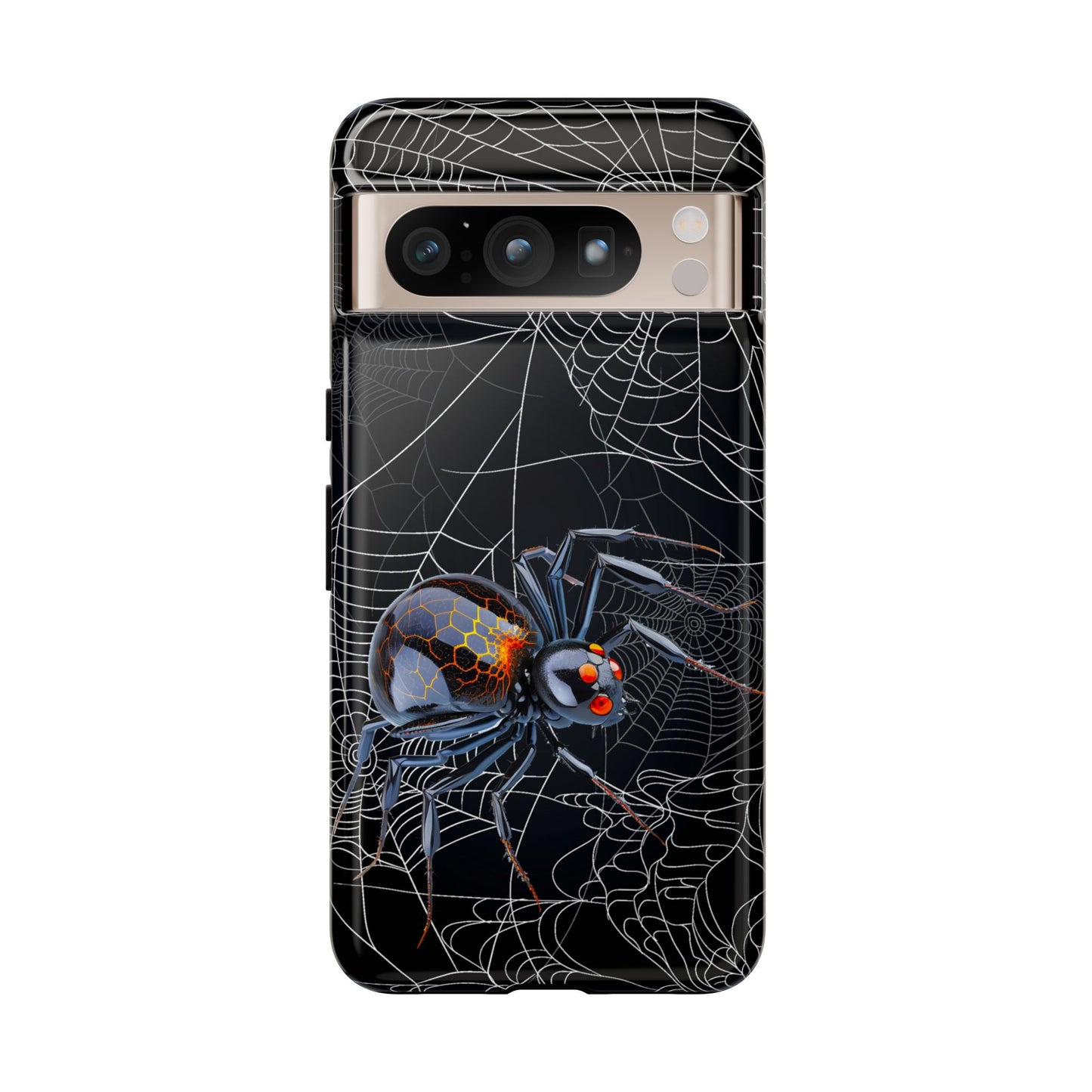 Spider Web Phone Case - Tough Cases for Halloween, Spooky Decor, Gift for Teens, Gothic Style, Unique Customizable Covers