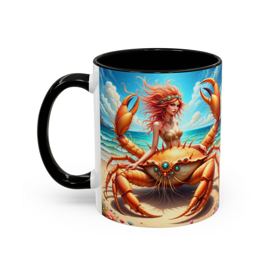 Astrology Cancer, Accent Coffee Mug (11, 15oz)