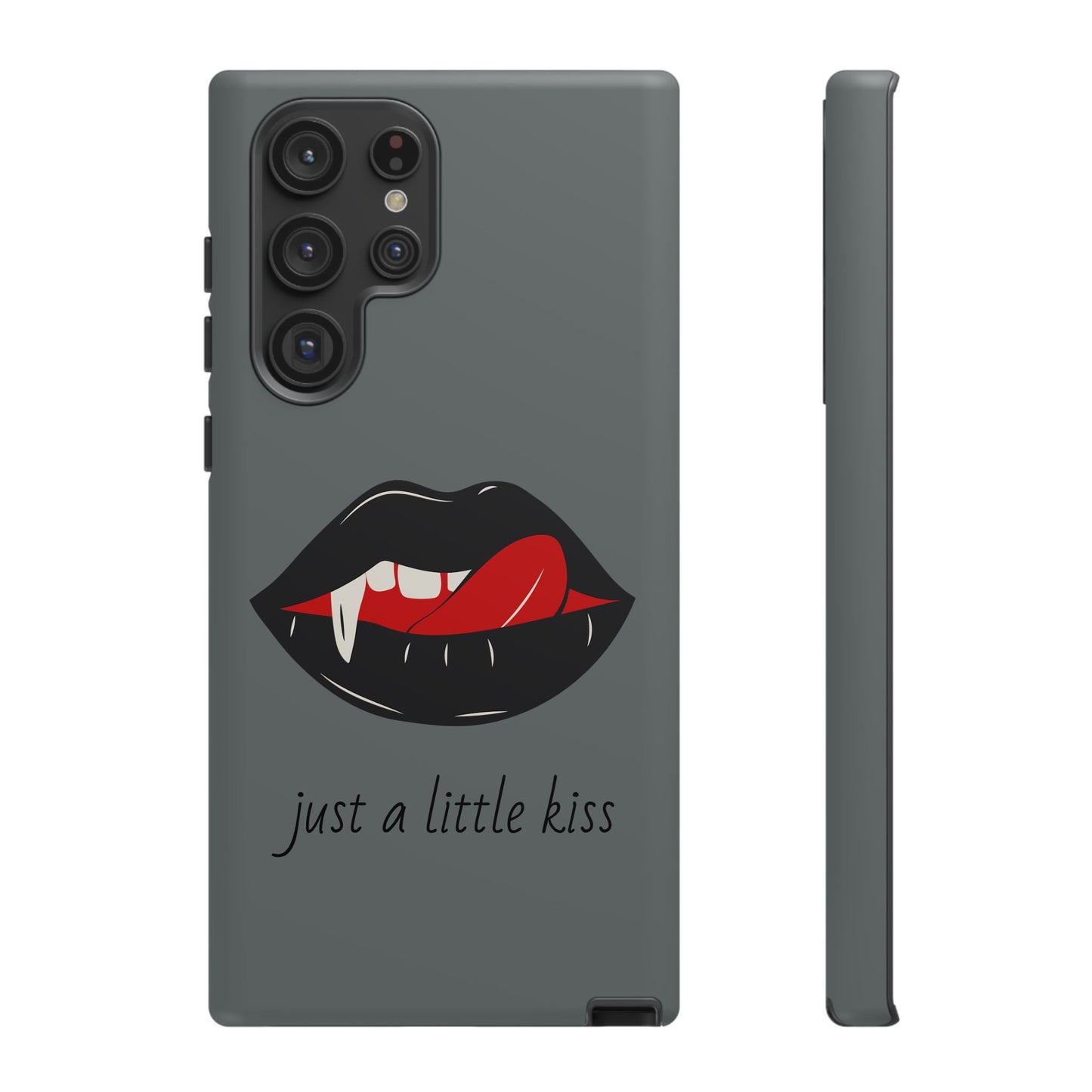 Vampire Lip Phone Case, Edgy Tech Accessories, Halloween Gifts, Goth Aesthetic, Quirky Cell Phone Cover
