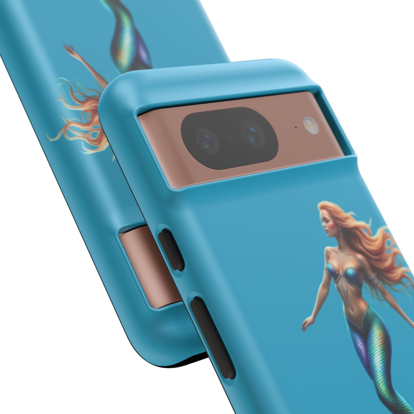 Mermaid Phone Case, Tough Phone Cover, Ocean Lover Gift, Cute Mermaid Accessory, Summer Vibes Case