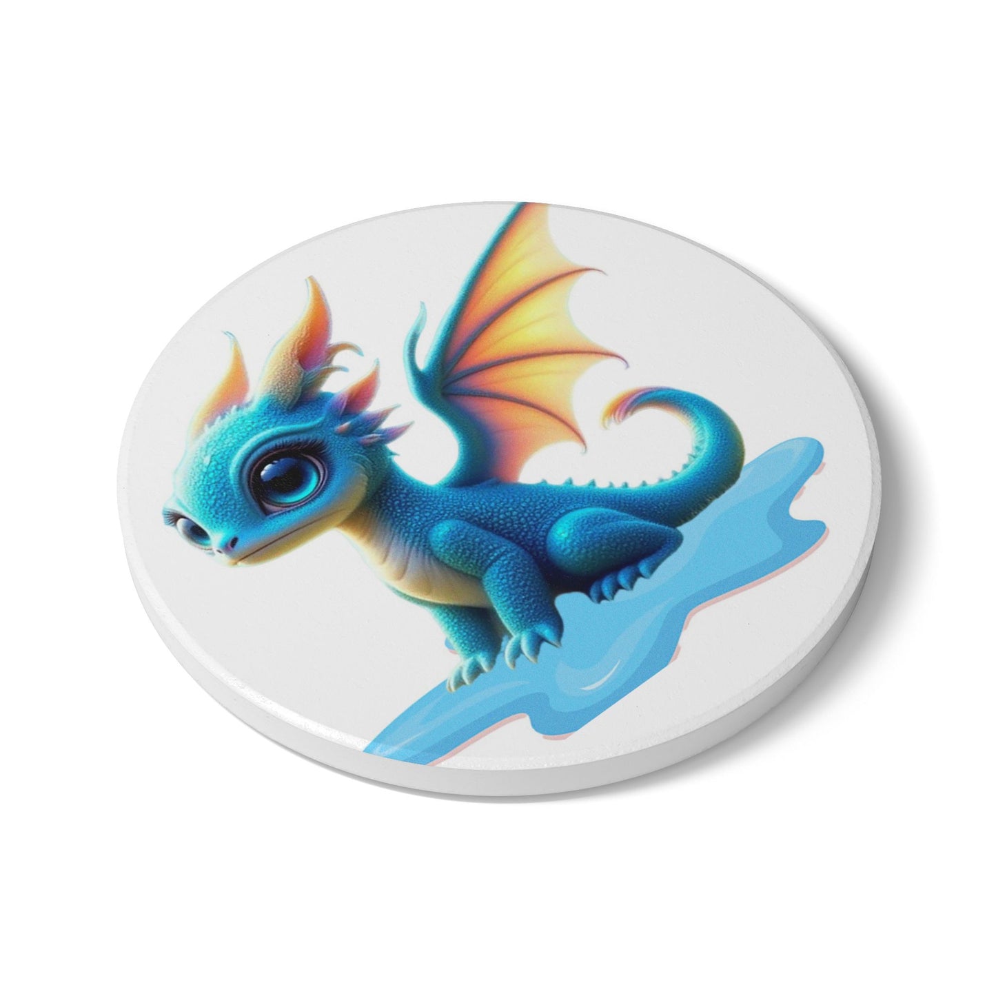 Ceramic Coaster, Baby Dragon Sky, Unique Gifts, Cool Designs