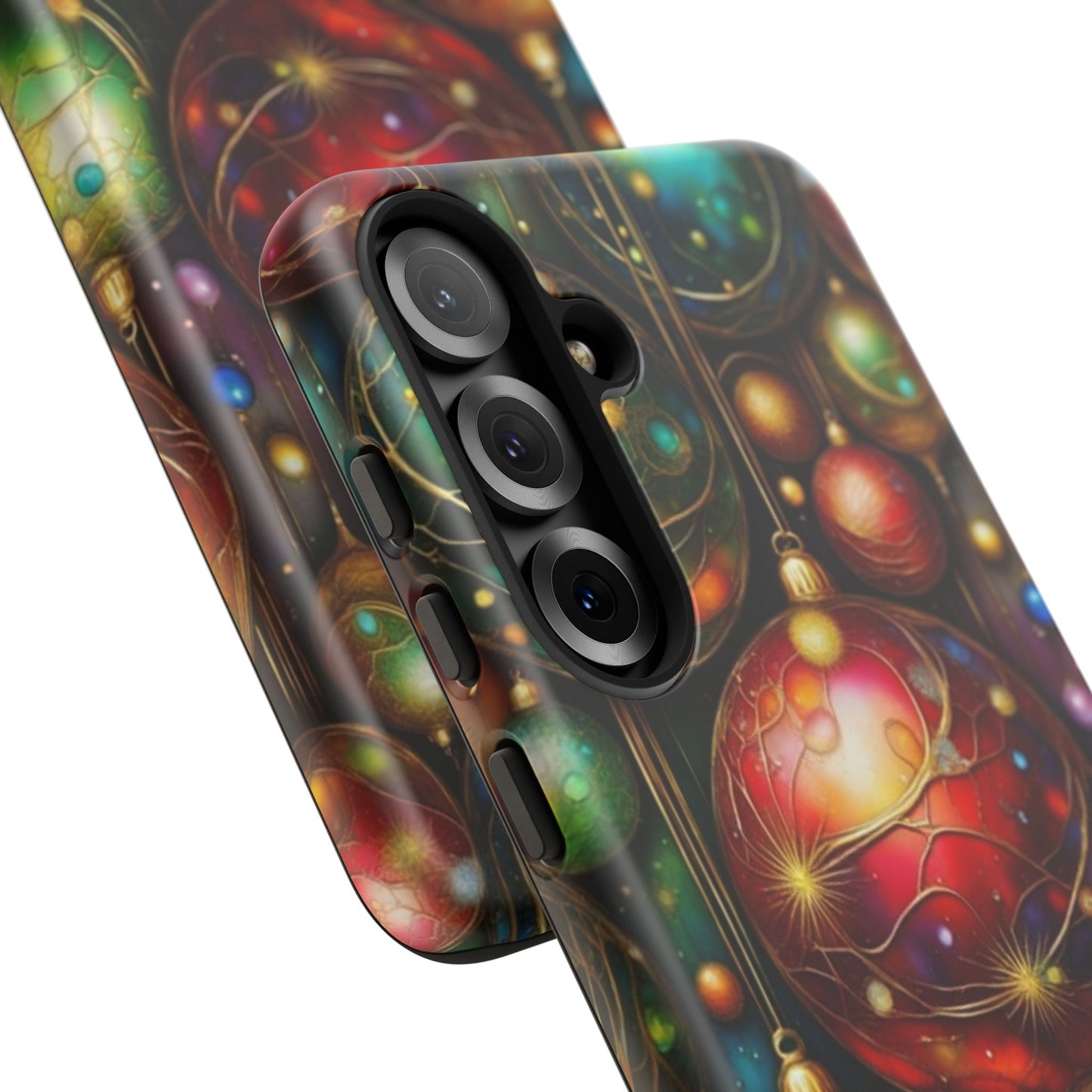 Colorful Holiday Phone Case, Festive Smartphone Cover, Christmas Gift, Artistic Phone Protector, Unique Holiday Accessory