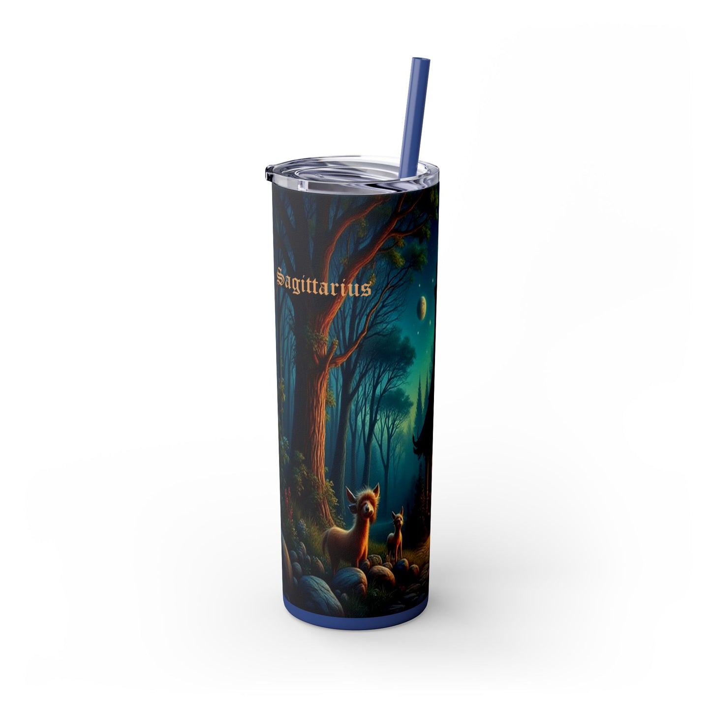 Zodiac Sagittarius Tumbler with Straw, 20oz