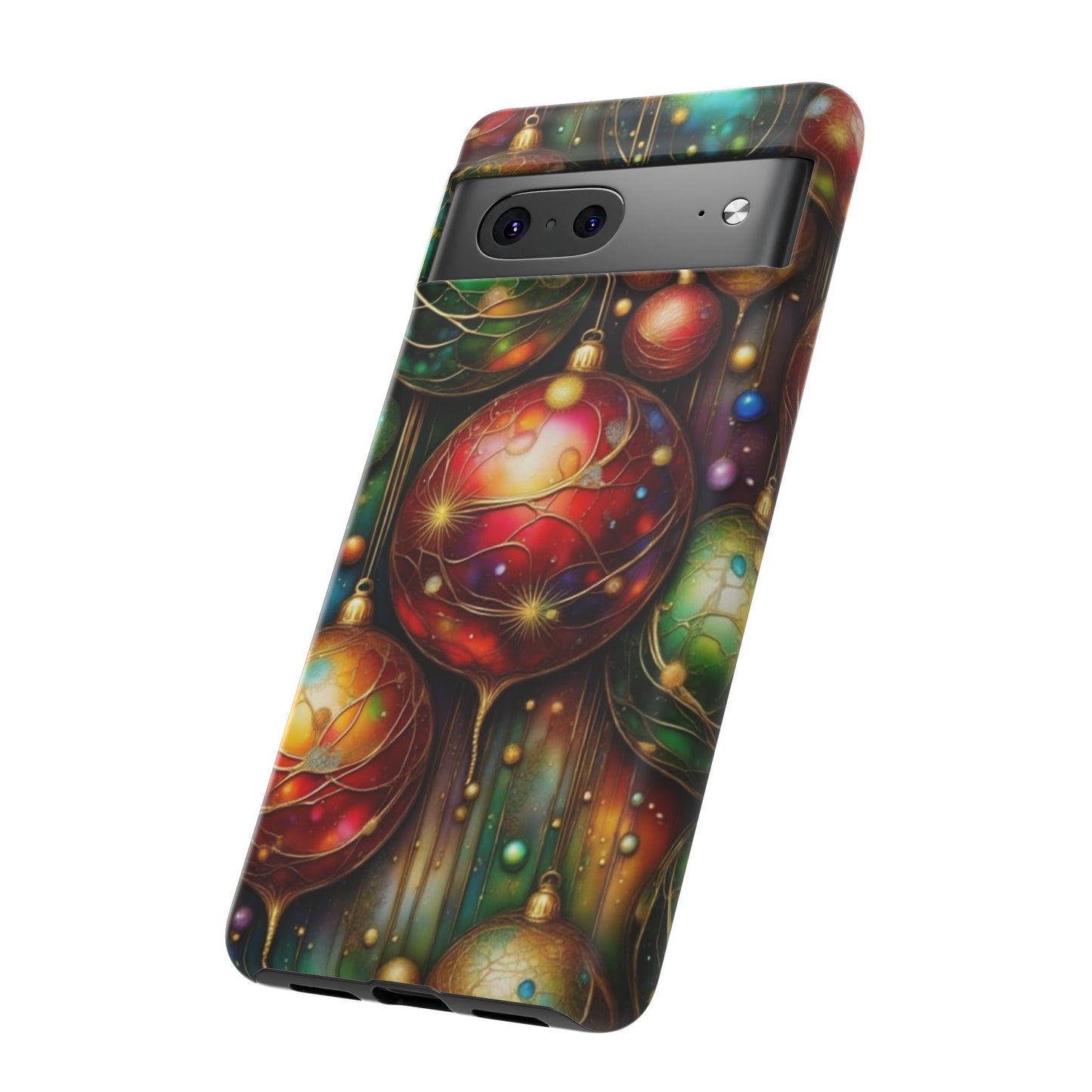 Colorful Holiday Phone Case, Festive Smartphone Cover, Christmas Gift, Artistic Phone Protector, Unique Holiday Accessory
