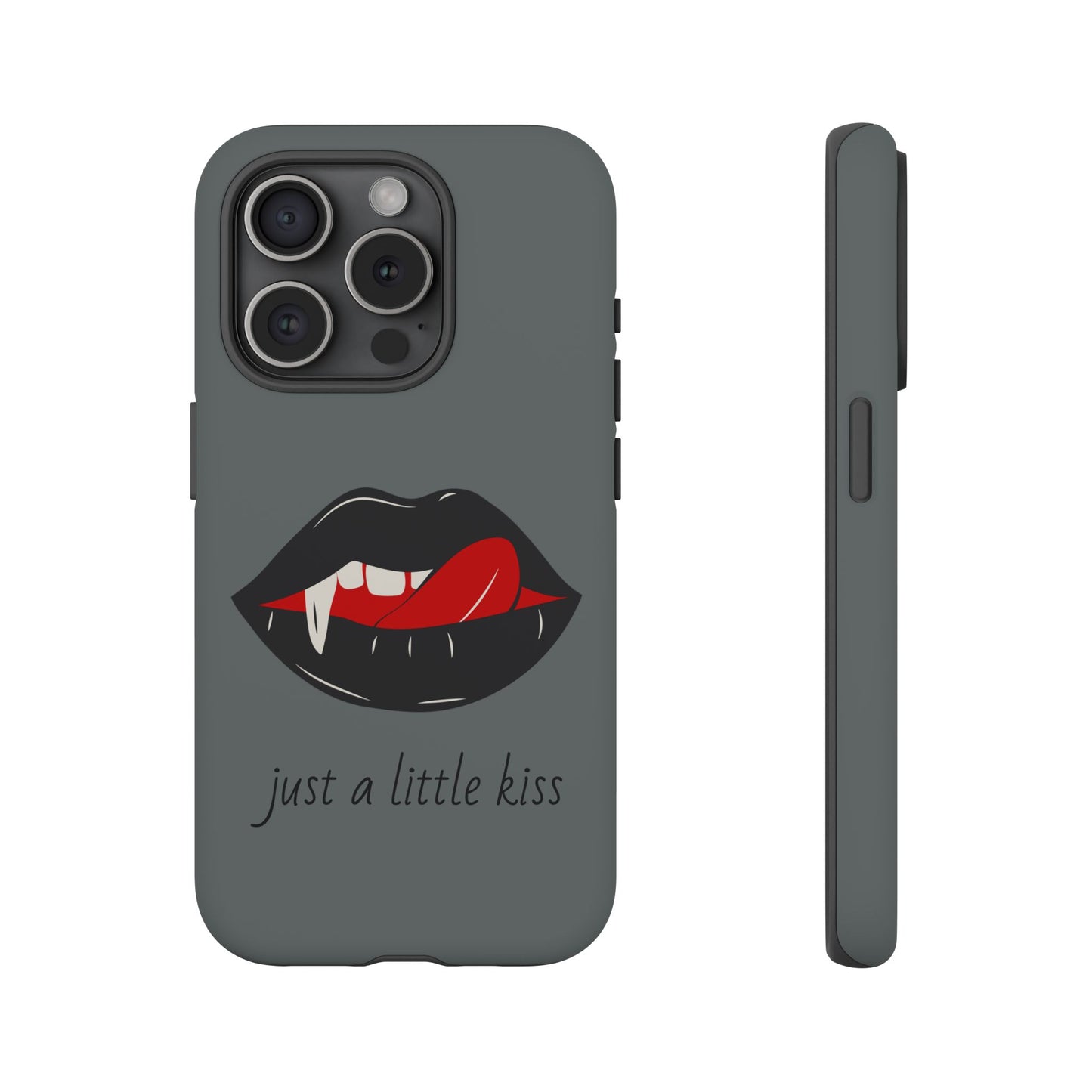 Vampire Lip Phone Case, Edgy Tech Accessories, Halloween Gifts, Goth Aesthetic, Quirky Cell Phone Cover