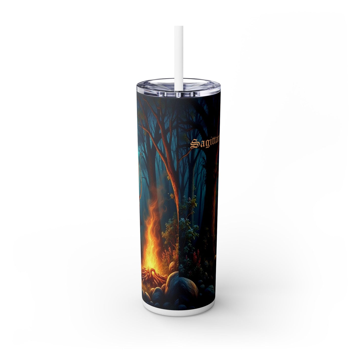 Zodiac Sagittarius Tumbler with Straw, 20oz