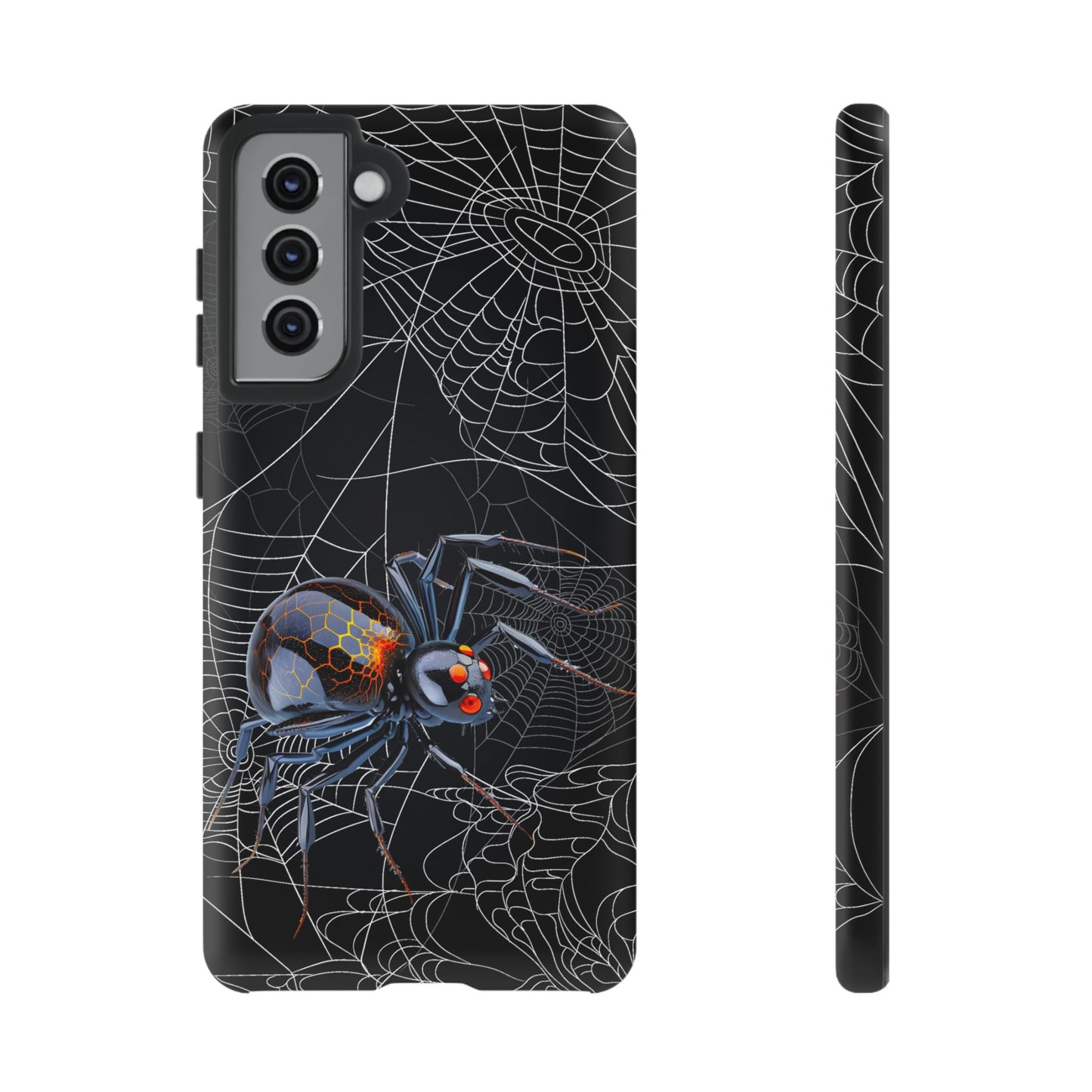 Spider Web Phone Case - Tough Cases for Halloween, Spooky Decor, Gift for Teens, Gothic Style, Unique Customizable Covers