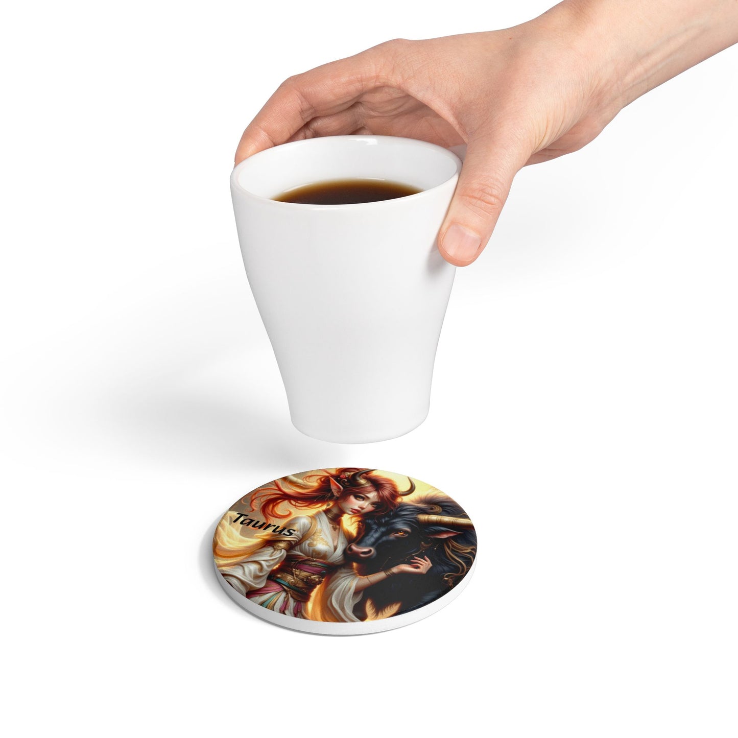 Ceramic Coaster, Zodiac Taurus, Astrology Gifts, Unique Designs