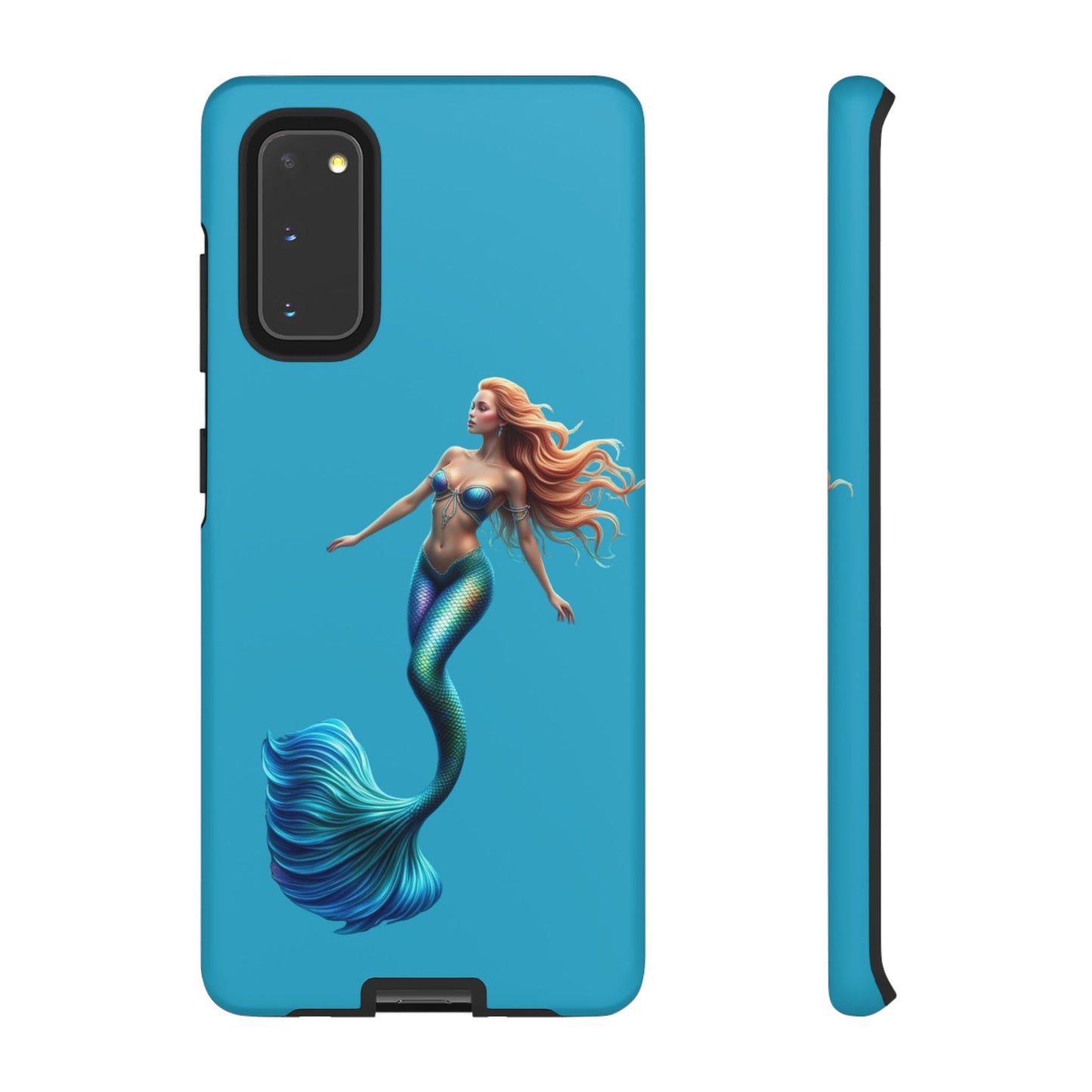 Mermaid Phone Case, Tough Phone Cover, Ocean Lover Gift, Cute Mermaid Accessory, Summer Vibes Case