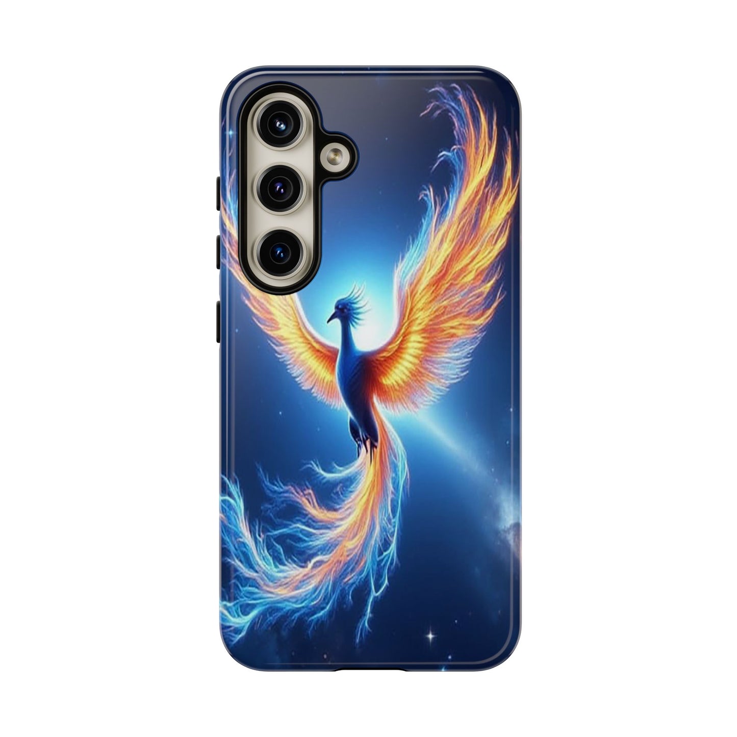 Phoenix Tough Case, Blue Bird Phone Case, Fantasy Designs, Space theme
