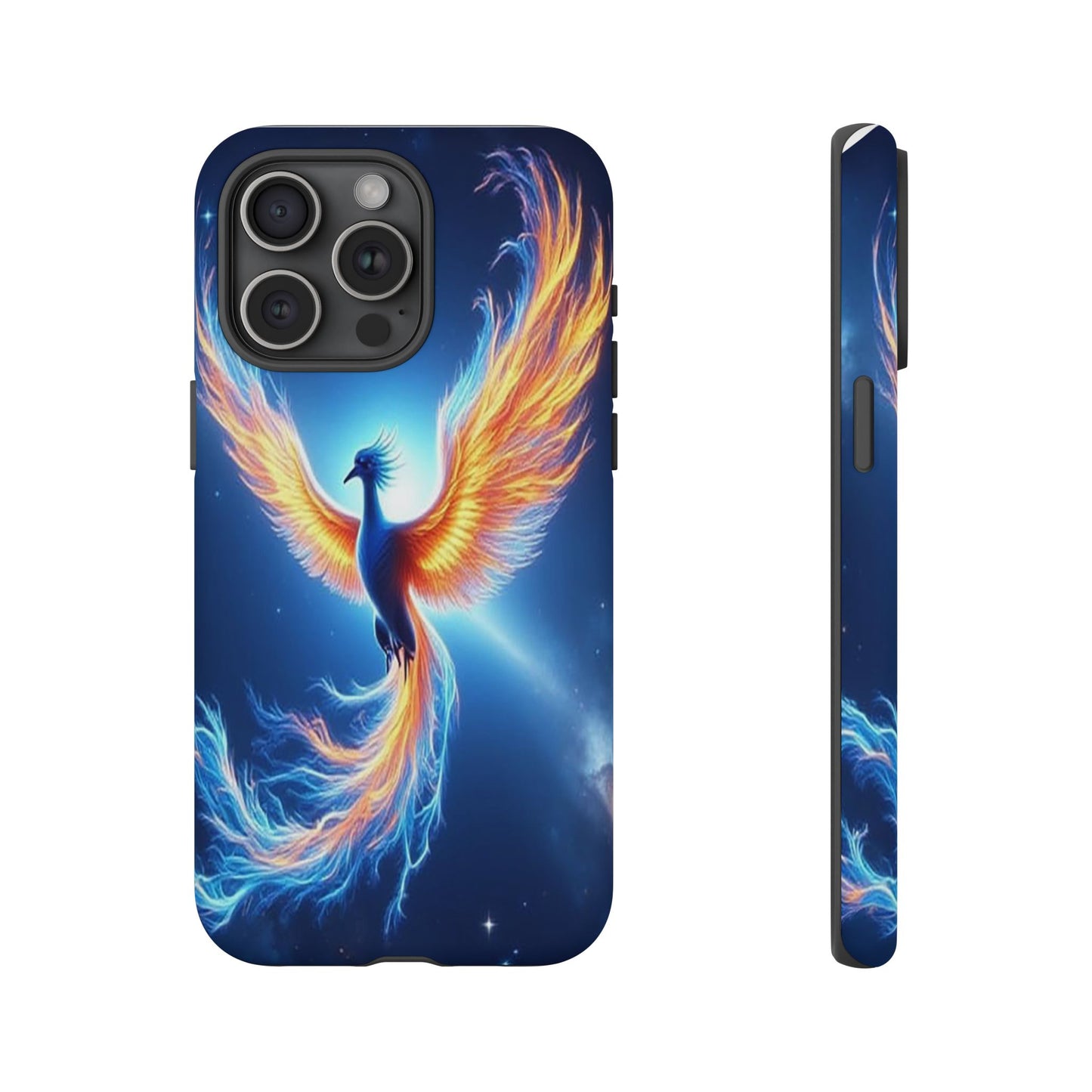 Phoenix Tough Case, Blue Bird Phone Case, Fantasy Designs, Space theme
