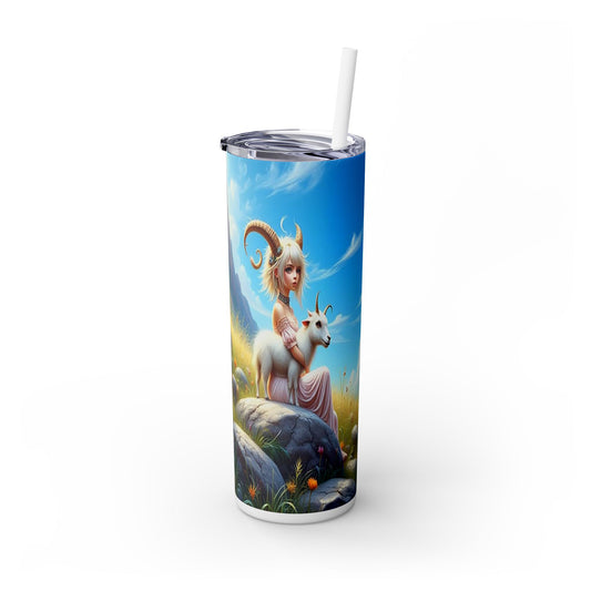 Zodiac Capricorn Tumbler with Straw, 20oz
