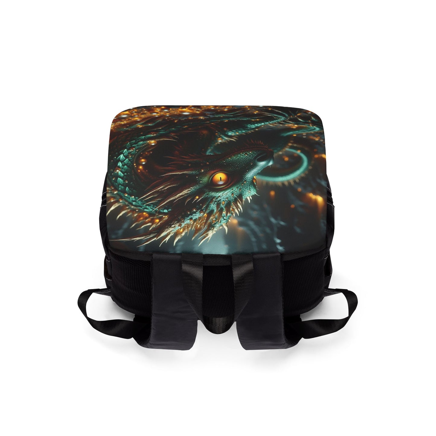 Stylish Dragon Shoulder Backpack | Casual Travel Bag, Daypack, Gift for Her, Backpack for School, Outdoor Adventure Gear