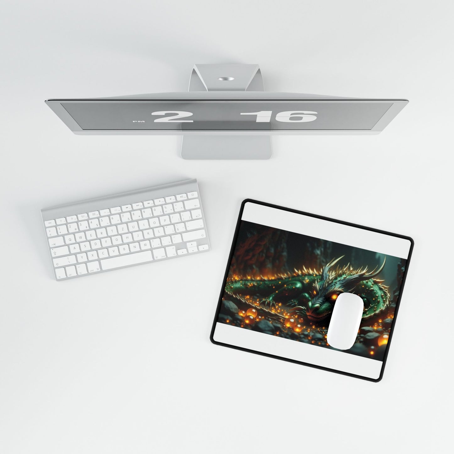 Fantasy Dragon Desk Mat, Office Decor, Gaming Mat, Home Office Accessory, Unique Gift, Desk Organizer