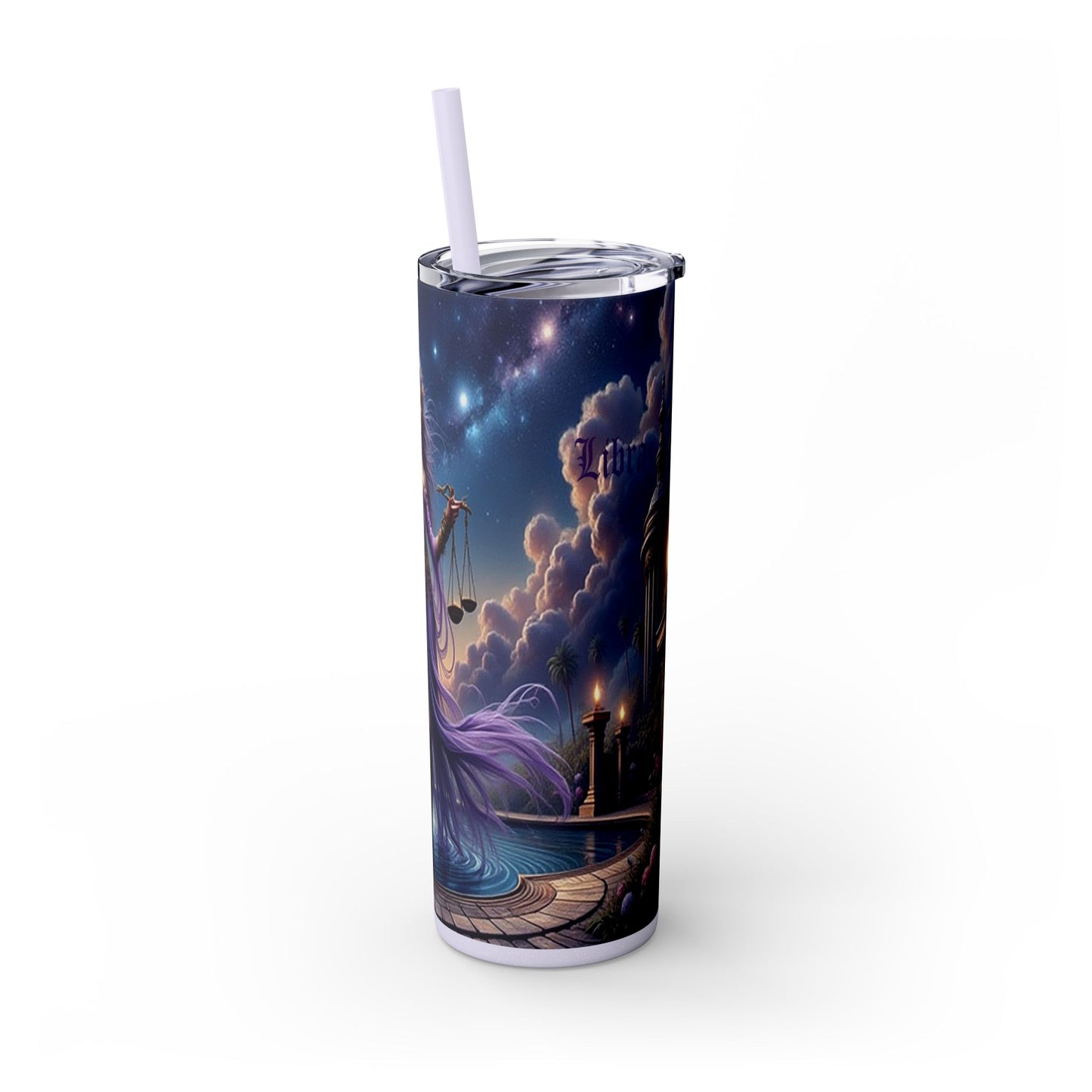 Zodiac Libra Tumbler with Straw 20oz