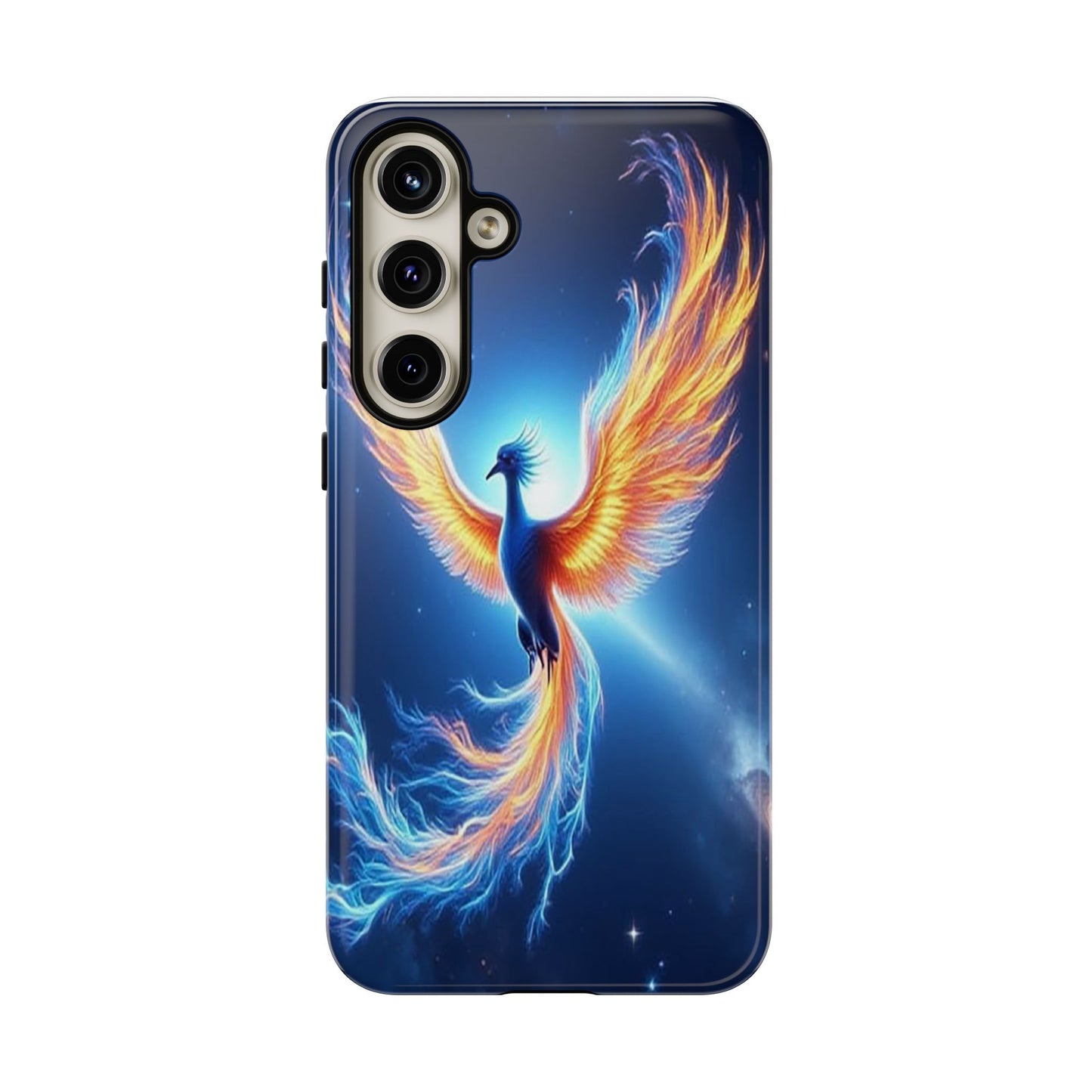 Phoenix Tough Case, Blue Bird Phone Case, Fantasy Designs, Space theme