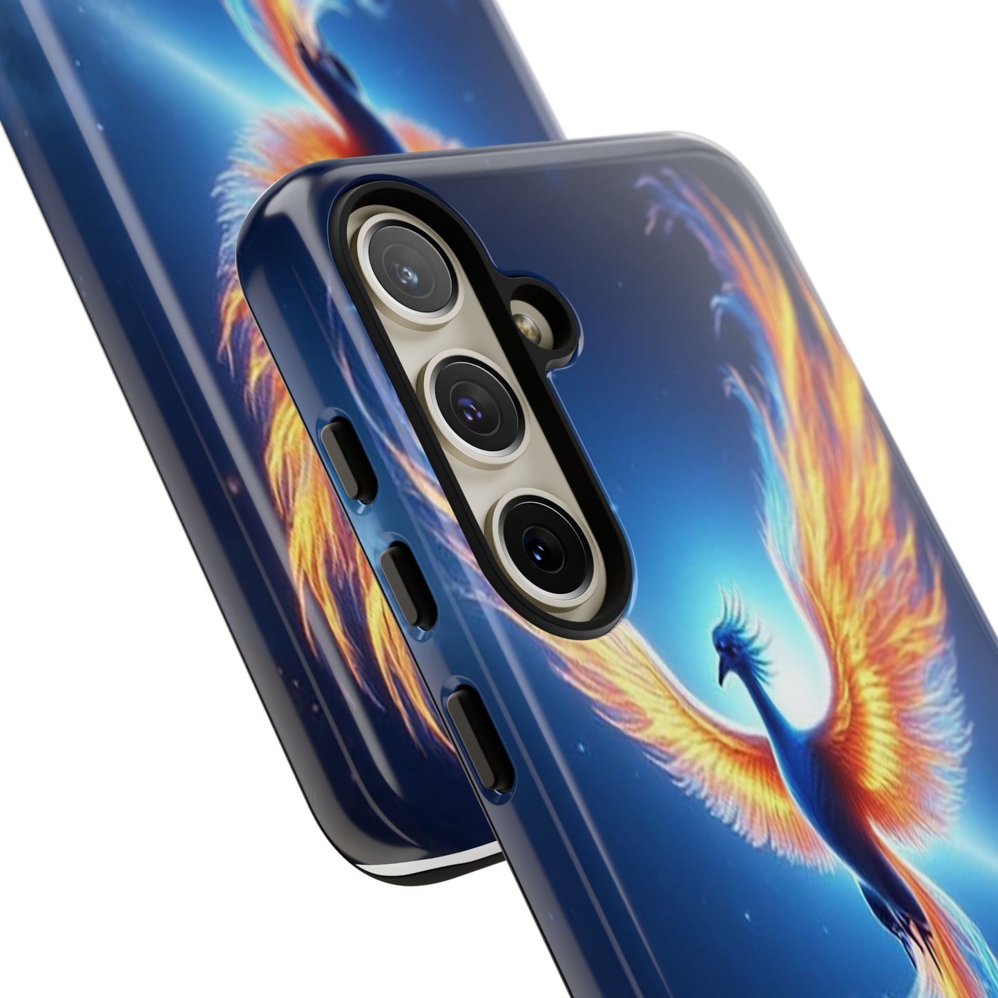 Phoenix Tough Case, Blue Bird Phone Case, Fantasy Designs, Space theme
