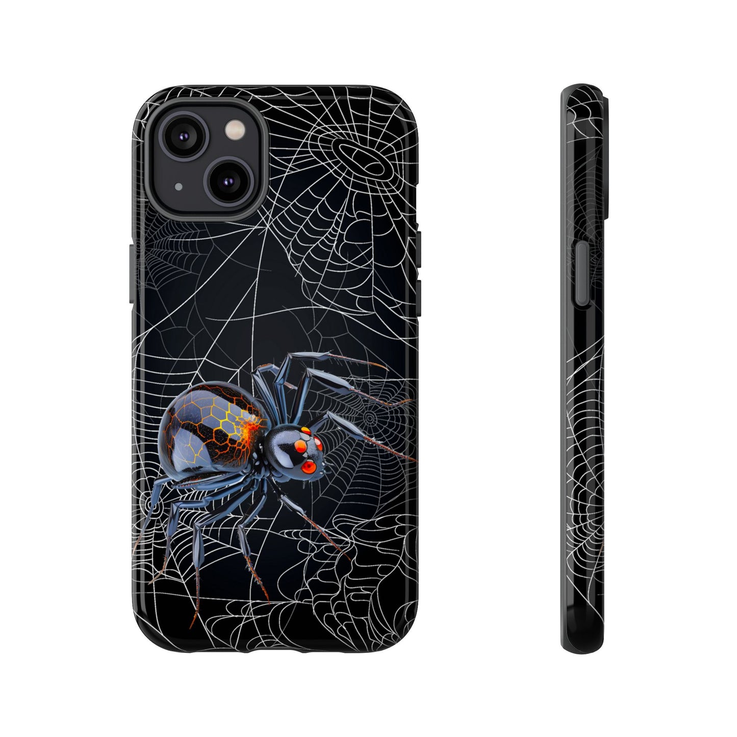 Spider Web Phone Case - Tough Cases for Halloween, Spooky Decor, Gift for Teens, Gothic Style, Unique Customizable Covers