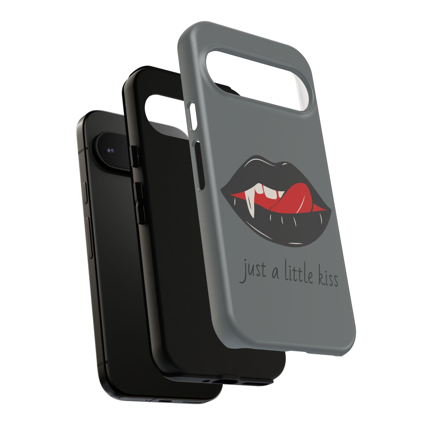 Vampire Lip Phone Case, Edgy Tech Accessories, Halloween Gifts, Goth Aesthetic, Quirky Cell Phone Cover