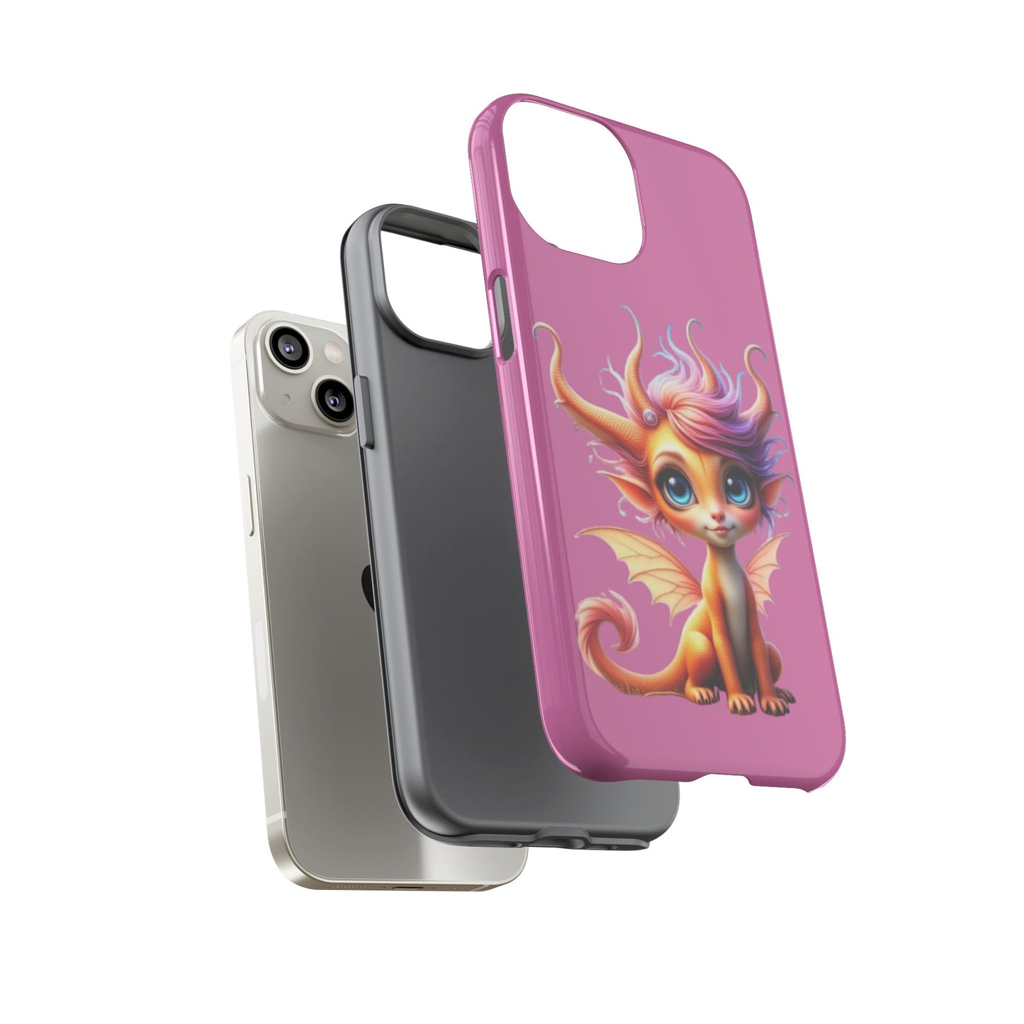 Dragon-Themed Phone Case, Cute Fantasy Phone Cover, Gifts for Kids, Magical Dragon Design, Birthday Present, Phone Accessories