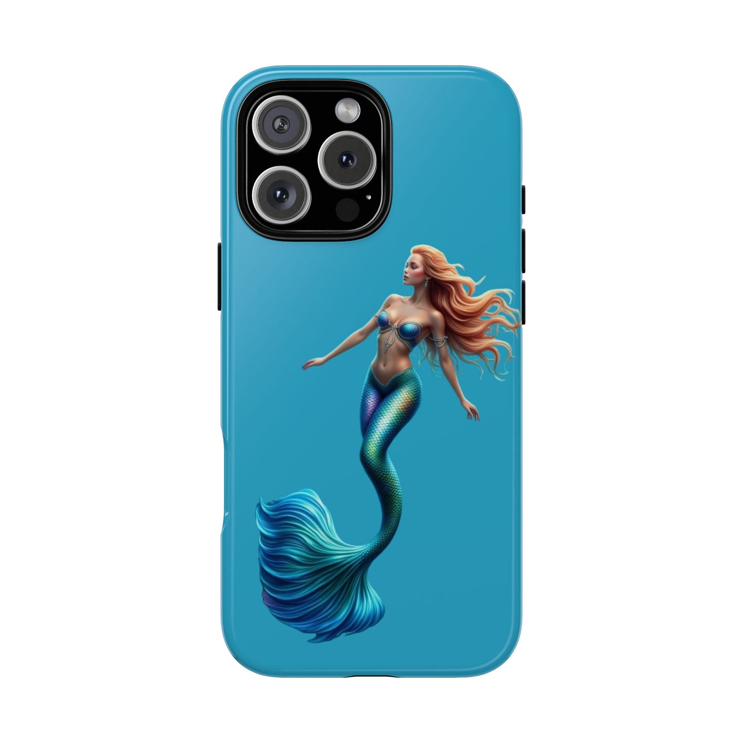 Mermaid Phone Case, Tough Phone Cover, Ocean Lover Gift, Cute Mermaid Accessory, Summer Vibes Case