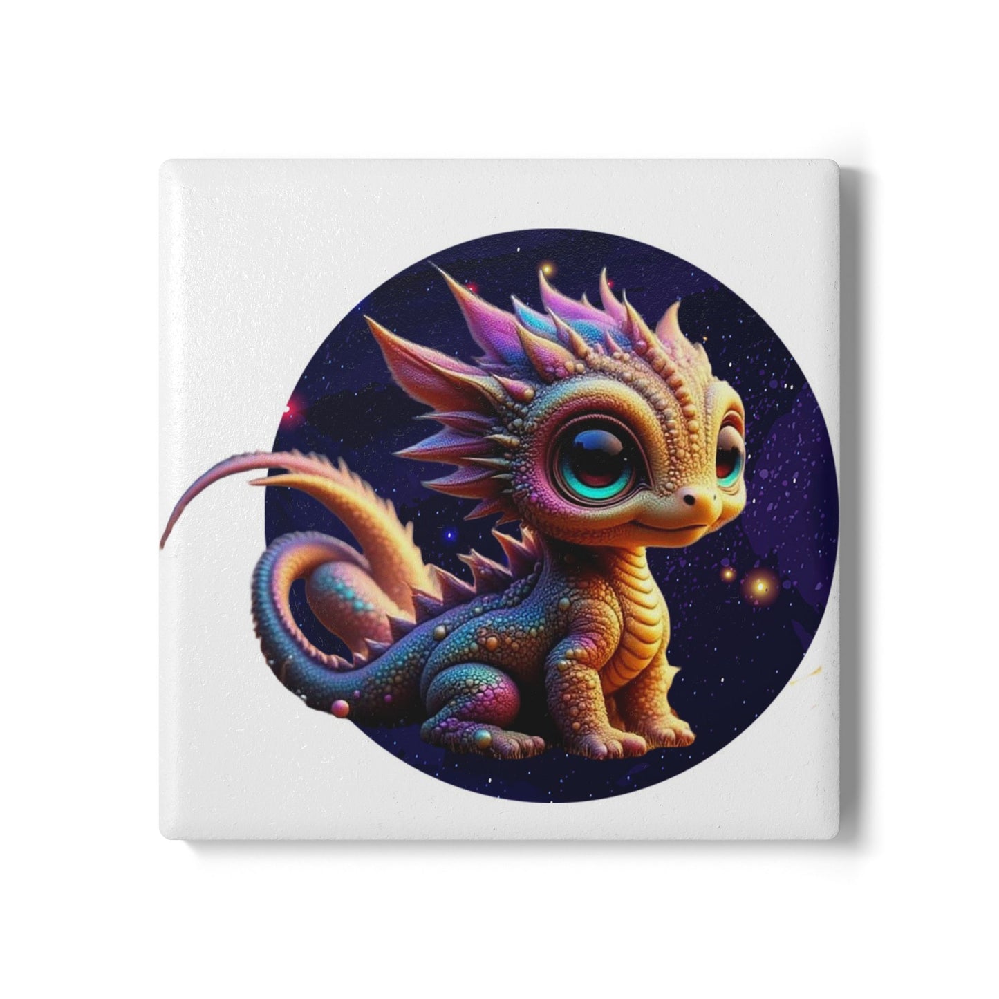 Ceramic Coaster, Baby Dragon Cosmo