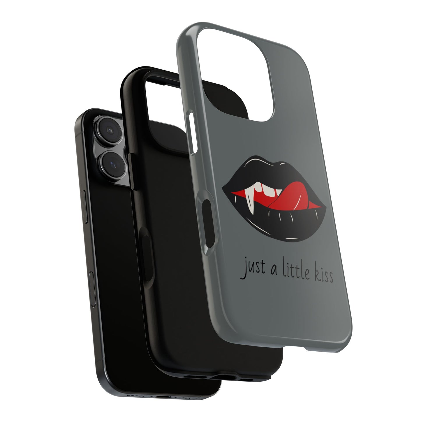 Vampire Lip Phone Case, Edgy Tech Accessories, Halloween Gifts, Goth Aesthetic, Quirky Cell Phone Cover