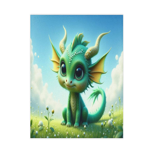 Magical Dragon Toddler Blanket, Cozy Nursery Decor, Gift for Kids, Fantasy Themed Blanket, Perfect Baby Shower Gift