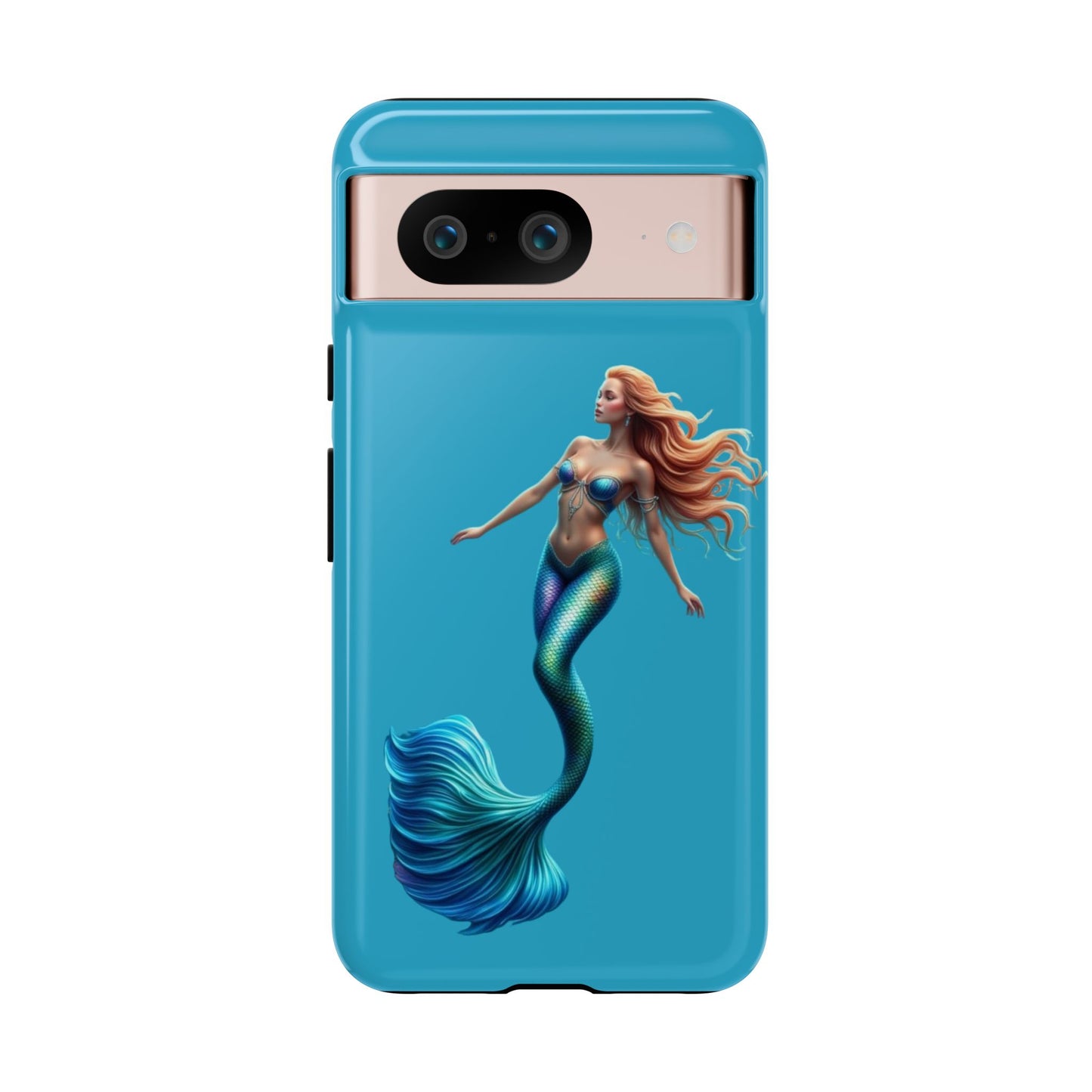 Mermaid Phone Case, Tough Phone Cover, Ocean Lover Gift, Cute Mermaid Accessory, Summer Vibes Case