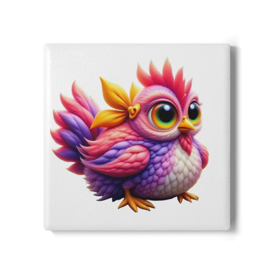 Ceramic Coaster, Chicken Pea, Unique Coaster Designs, Cool Gifts