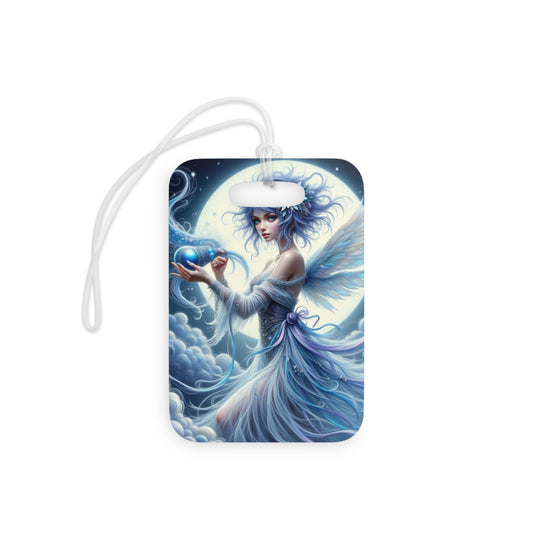 Aquarius, Fantasy Luggage Tags - Whimsical Travel Accessories for Adventurers, Ideal Gift for Travelers, Unique Baggage Tags, Fairy Design, [...]