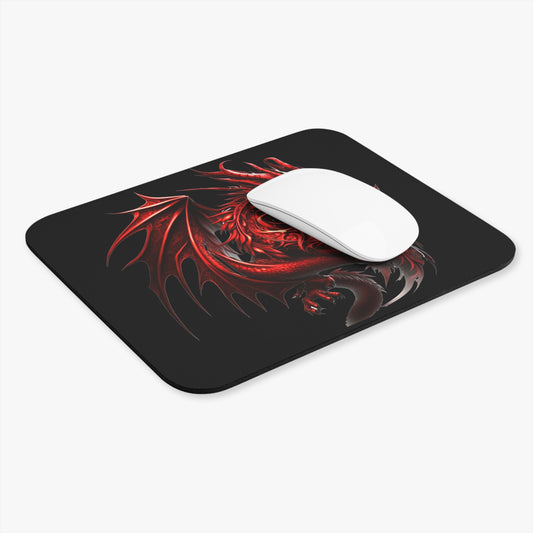 Fierce Dragon Mouse Pad - Fantasy Gaming Accessory, Office Decor, Gift for Gamers, Unique Computer Accessories, Dungeons & Dragons