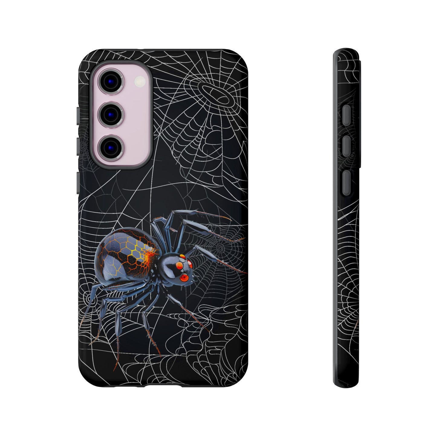 Spider Web Phone Case - Tough Cases for Halloween, Spooky Decor, Gift for Teens, Gothic Style, Unique Customizable Covers