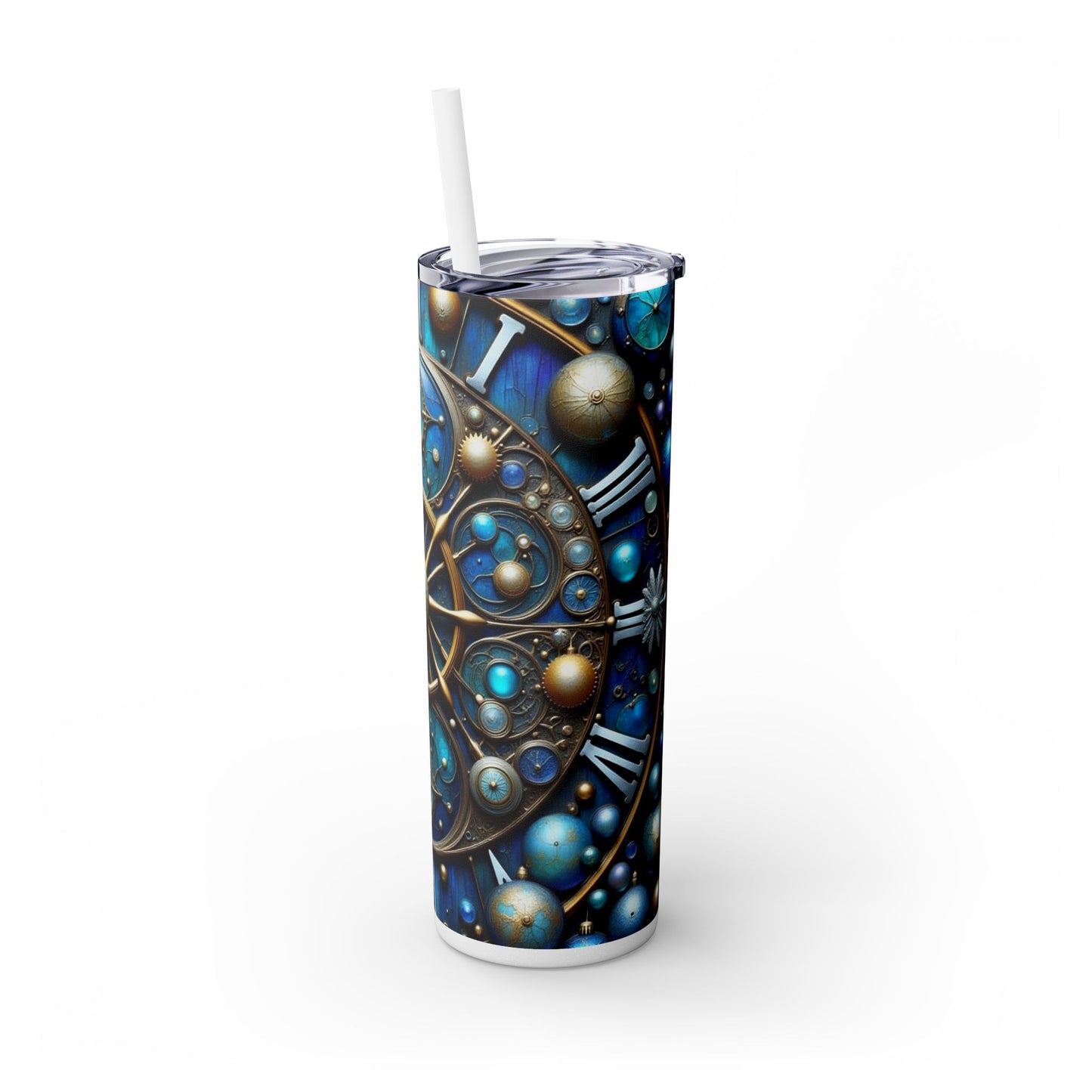 Galactic Skinny Tumbler | 20oz | Cosmic Drinkware, Celestial Design, Astronomy Gift, Party Favors, Starry Night Tumbler