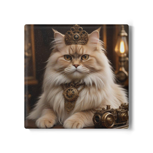 Ceramic Coaster, Steampunk Cat Princess, Cat Designs, Steampunk Designs