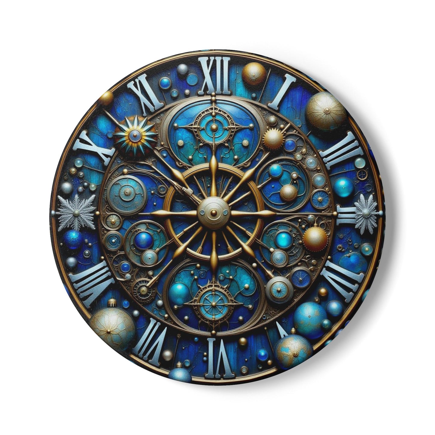 Celestial Themed Ceramic Coaster, Universe Coaster Set, Astrological Coaster Decor, Space Lover Gift, Home Bar Accessory