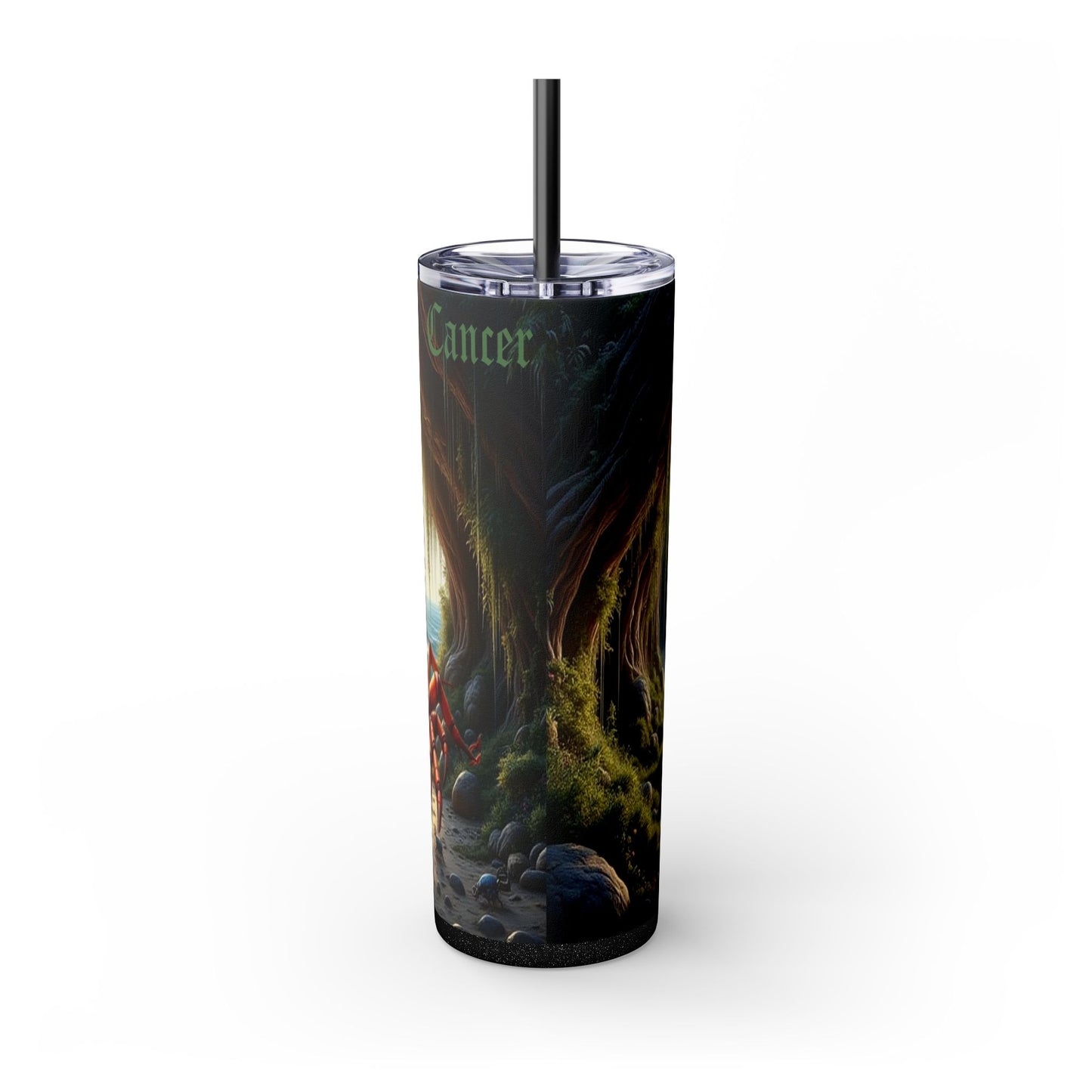 Zodiac Cancer Tumbler with Straw, 20oz