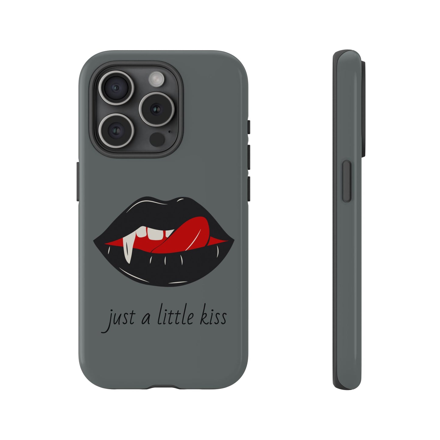 Vampire Lip Phone Case, Edgy Tech Accessories, Halloween Gifts, Goth Aesthetic, Quirky Cell Phone Cover