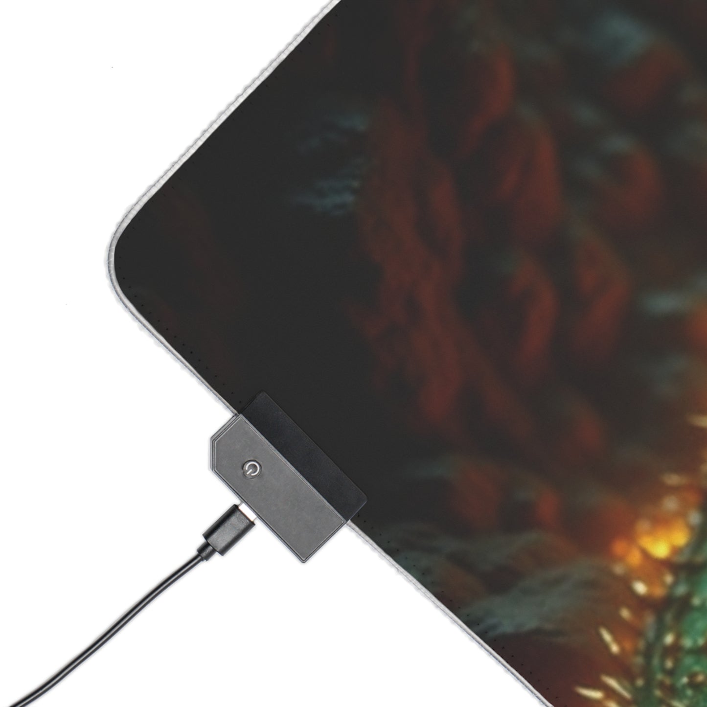 LED Dragon Gaming Mouse Pad, Illuminated Desk Mat, Gamer Accessories, Fantasy Decor, RGB Mouse Pad