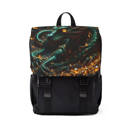 Stylish Dragon Shoulder Backpack | Casual Travel Bag, Daypack, Gift for Her, Backpack for School, Outdoor Adventure Gear