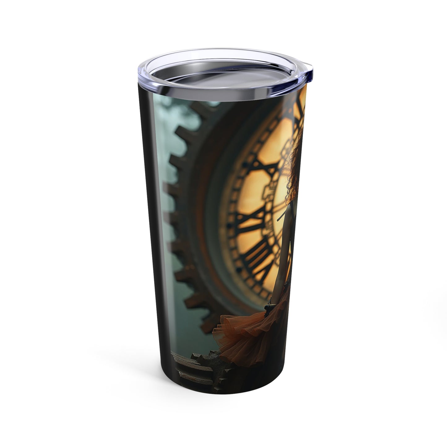 Steampunk Queen Tumbler 20oz | Unique Travel Mug, Gift for Her, Vintage Style, Coffee Cup, Cold Drink Holder