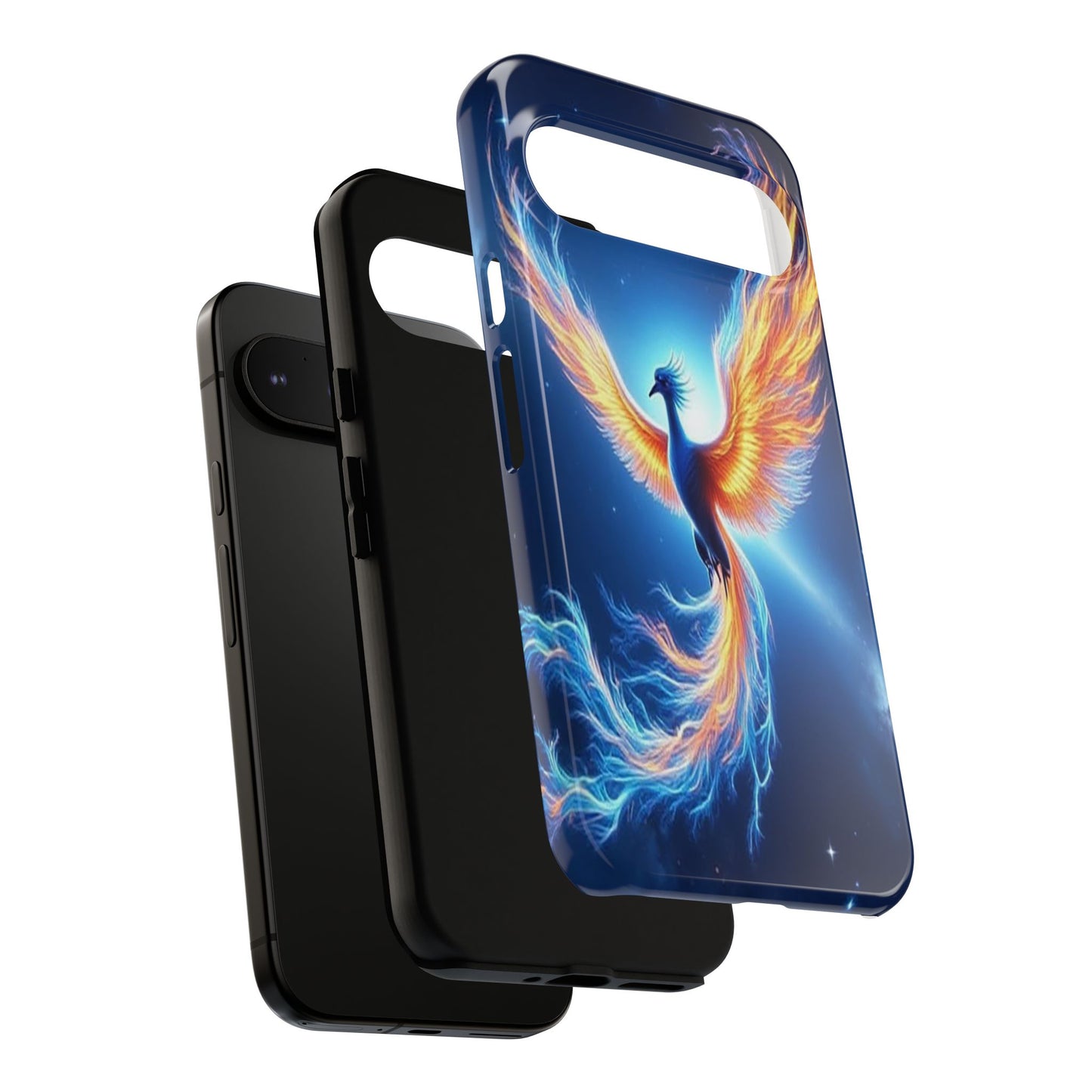 Phoenix Tough Case, Blue Bird Phone Case, Fantasy Designs, Space theme